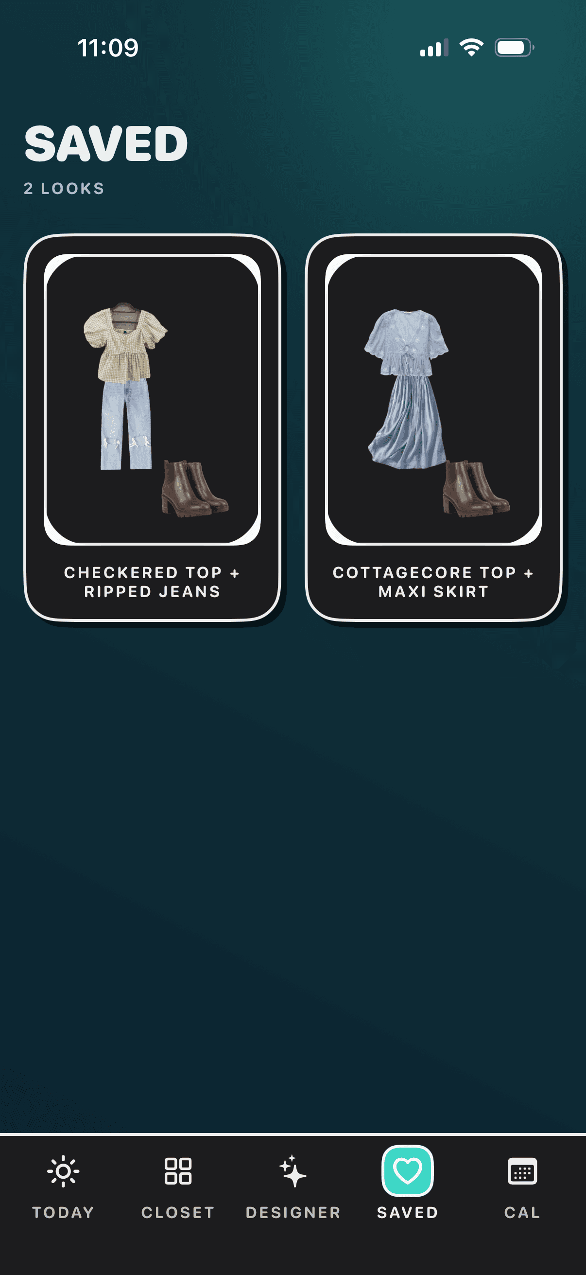 Closetcore Saved Outfits gallery.